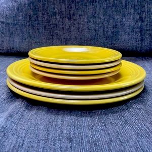 Fiesta plates.4 small salad plates and 3 dinner plates all great condition.